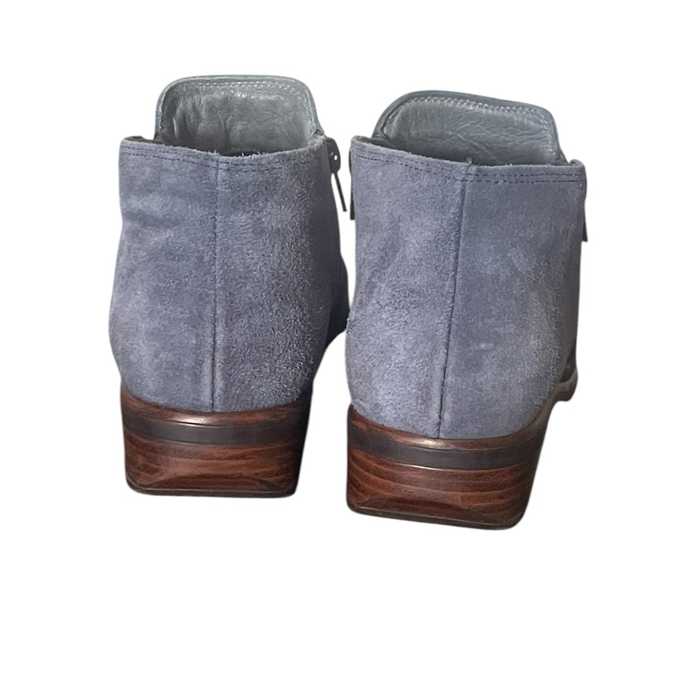 Naot Helm Blue Leather Ankle Boots with Zipper (38) - Picture 7 of 9